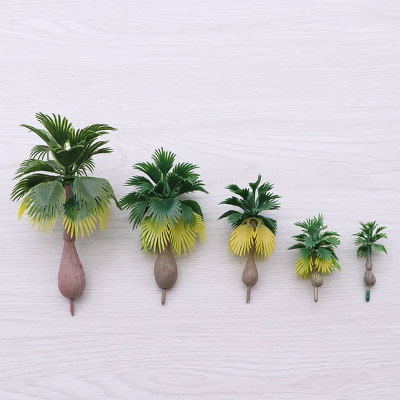 Worgeous 15-Piece Decorative Tree Model Set for Kids and Adults, Plastic Scale Trees N Z 1:100-1:300 for Dioramas and Crafts