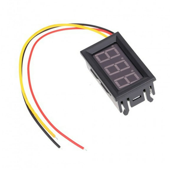 Worgeous Digital DC Voltmeter for Measuring Voltage with Auto Decimal Point Movement and Low Starting