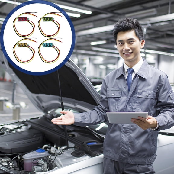 CIMAXIC car voltage meter gauge Voltmeter Blue