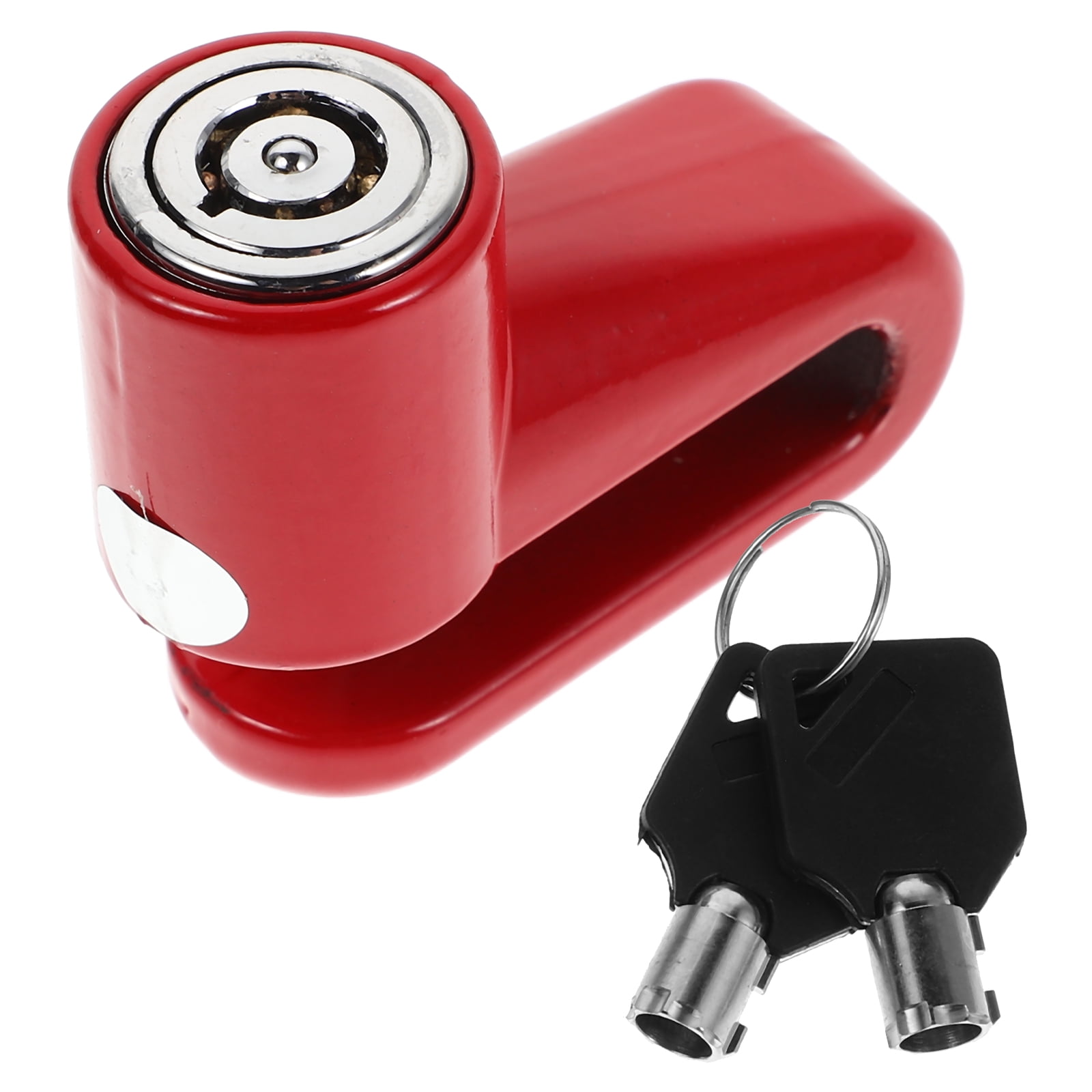 Worgeous Disc Brake Lock Bike Anti Theft Wheel Security Lock with Plastic Frame and Keys for Motorcycle Electromobile Disc Brake Lock Blue