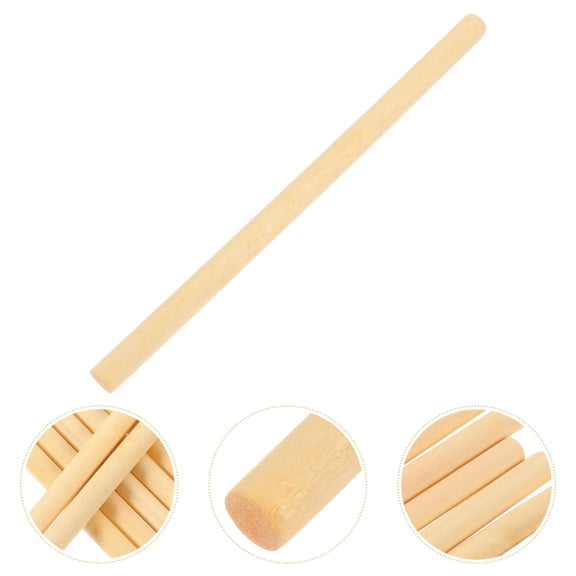 FONDOTIN Decorative Items Mini Tapestry Wooden Rods Brown 100pcs 5.9x0.3in
