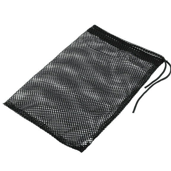 Worgeous 3Pcs Large Size Mesh Bag Pouch for Tennis Balls Durable Net Cloth Drawstring Closure 21.5x29cm