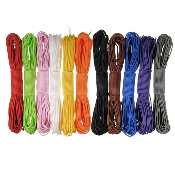 Worgeous Durable 550lb 7 Strand Lanyard in Green for Outdoor Survival and Camping 100ft Nylon Fiber