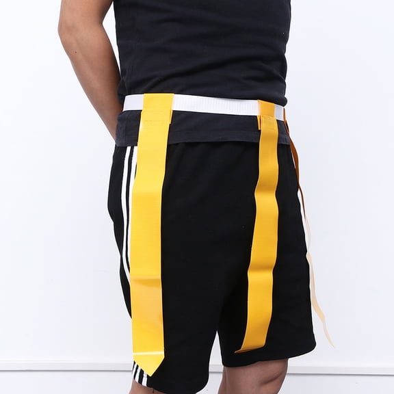 SWETRACE Waist Belt Football Bands Flag Belts Yellow PVC 4 Pcs