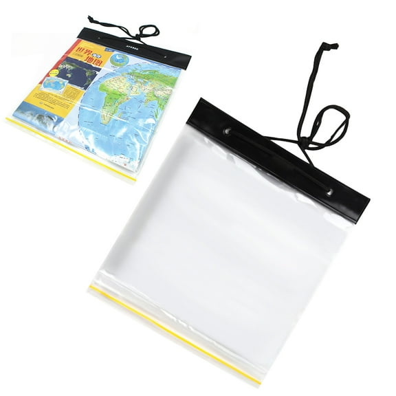 CIMAXIC Map Protector Case Waterproof Plastic White 1Pcs