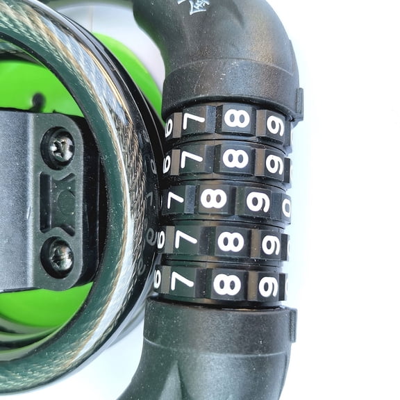 RENACLIPY Heavy Duty Bicycle Lock Wire Chain Lock for Mountain Bike and Motorcycle Black 1Pack