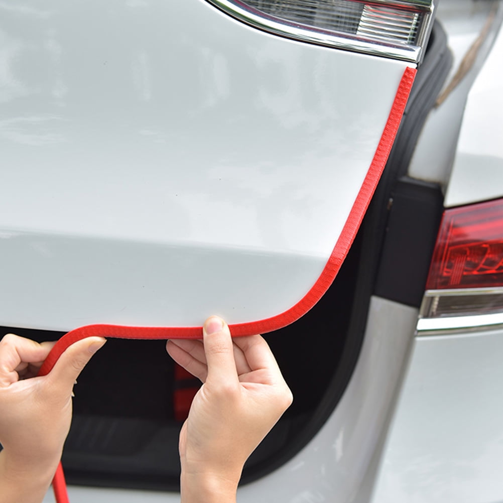 Worgeous Durable Red Car Door Guards PVC Rubber Seal Strips for Sound ...