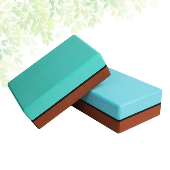 Worgeous 2-Pack Foam Yoga Blocks for Enhanced Balance, Stability, and Support , Pilates, and Exercise