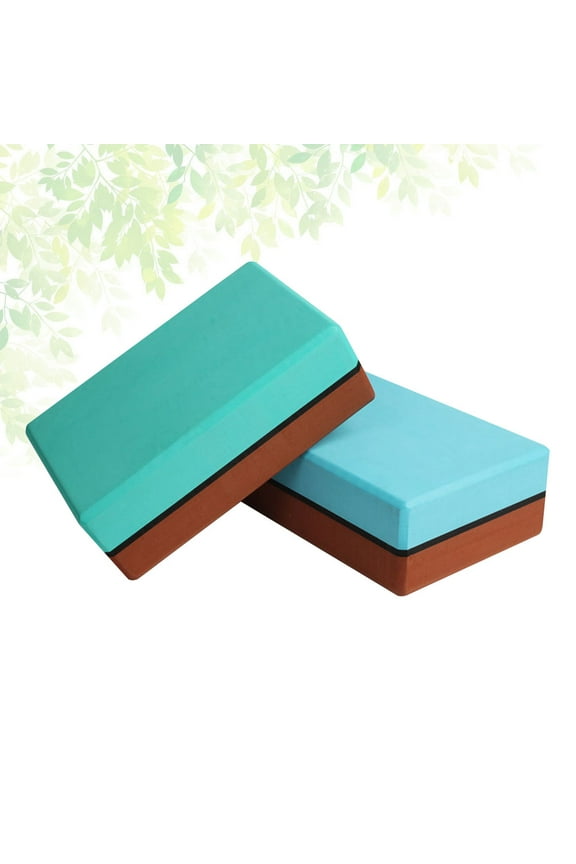 2-Pack Foam Yoga Blocks for Enhanced Balance, Stability, and Support , Pilates, and Exercise