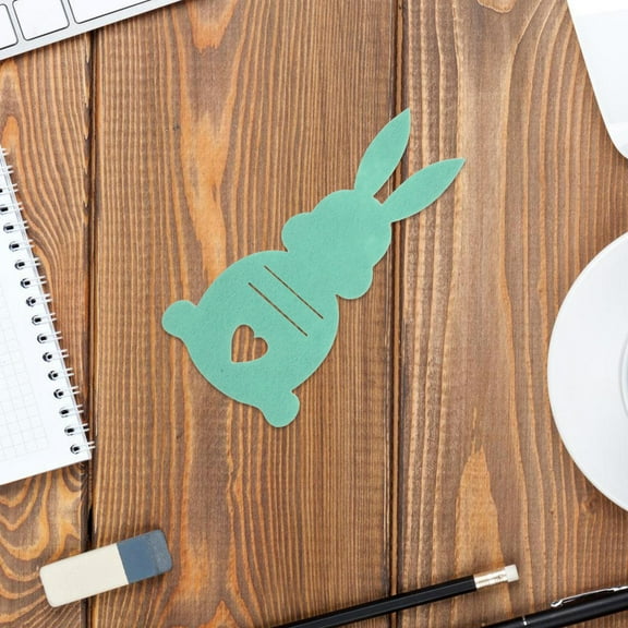 Worgeous Easter Bunny Candy Bag Light Green Cloth Perfect for Easter Parties and Celebrations 10pcs