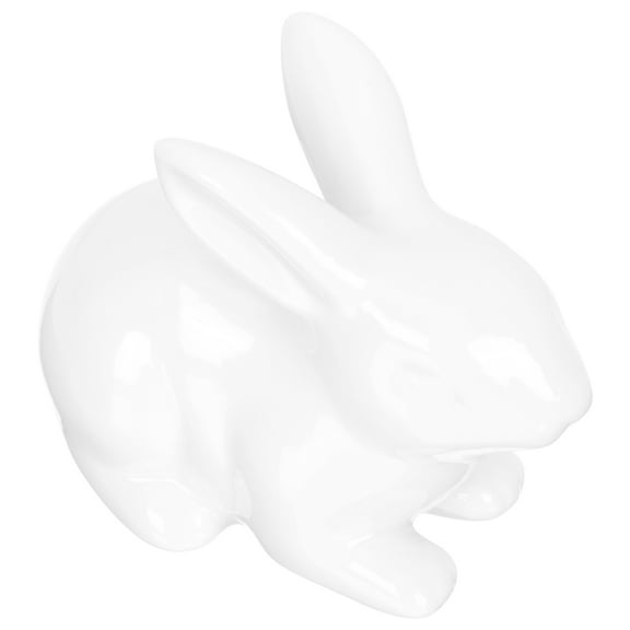 Worgeous Easter Decorations Desktop Flocked Bunny Tail Child Office White