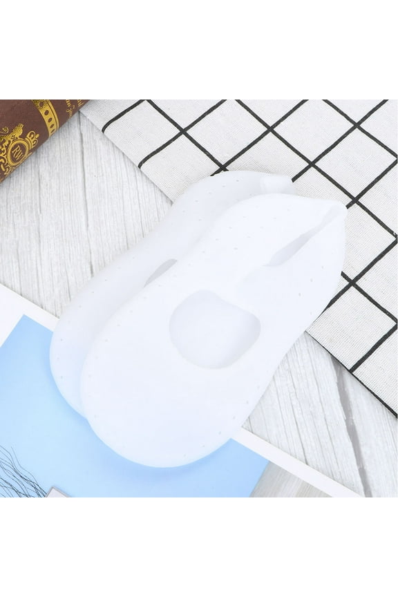 Elastic Waterproof Boat Socks for Women Lightweight Breathable with Cool Holes SEBS Material Size S White