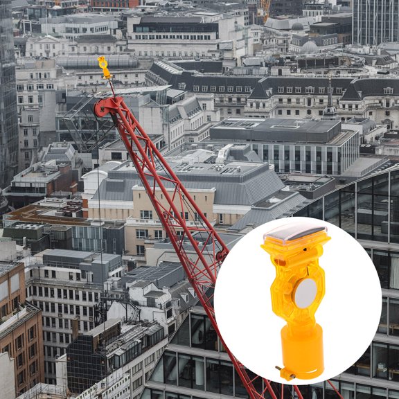 CIMAXIC road flashing lights Solar Strobe Traffic Flashing Light PE Rainproof Indoor Use 1Pcs