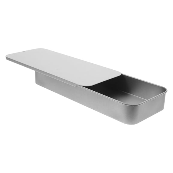 SEWCHICS sliding lid tin boxes Slide Top Tin Container Tinplate Portable Men Everyday Use 1Set