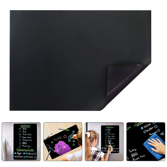 RENACLIPY Writable Eraseable Home Use Fridge Board Magnetic Mini Chalkboard 1 Set