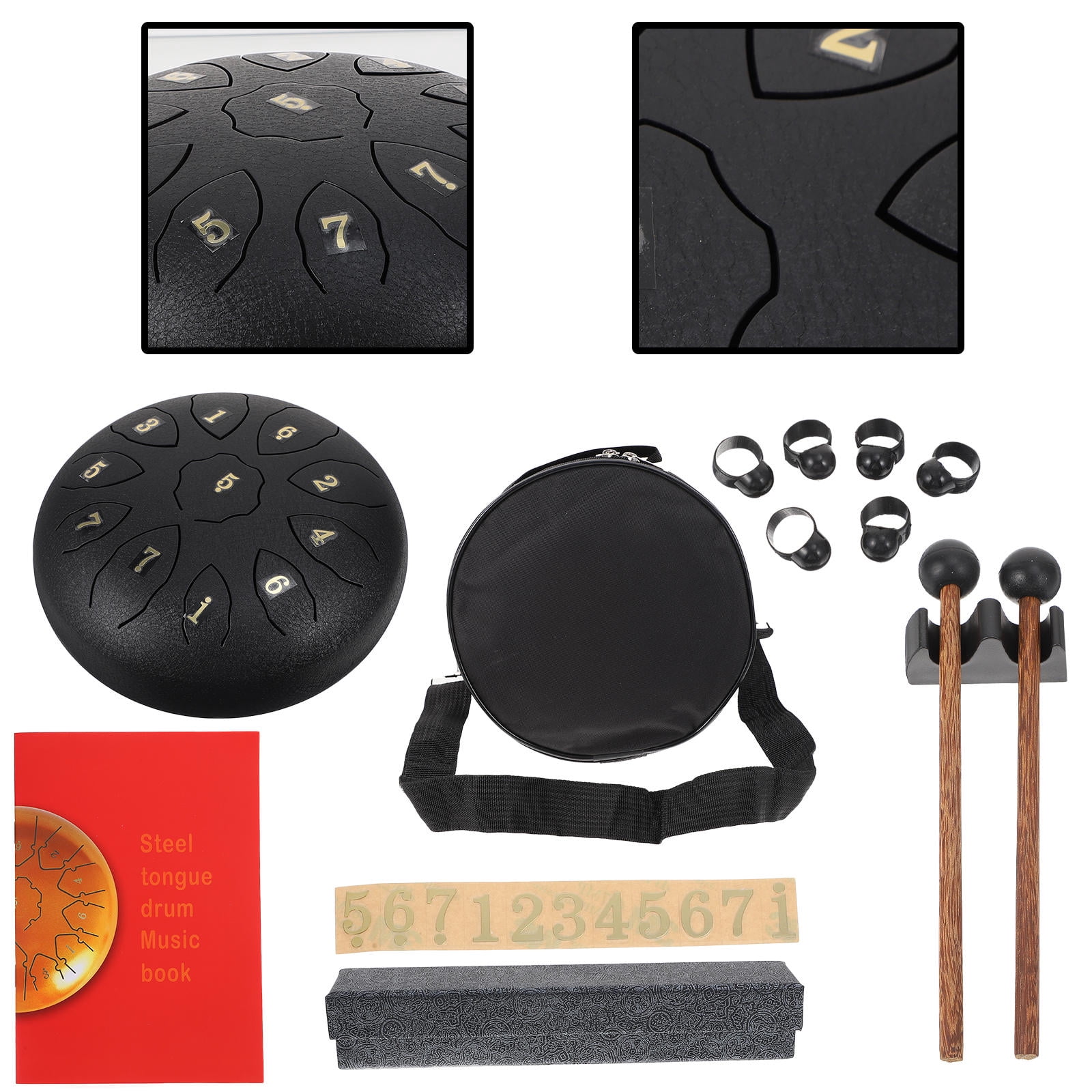 COSMOBETTY 1 Set Ethereal Drum Carbon Steel Round Beginners