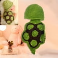 thumbnail image 1 of Worgeous FOXNOVO Tortoise Style Baby Infant Newborn Handmade Crochet Beanie Hat Clothes Baby Photograph Props (Green), 1 of 8