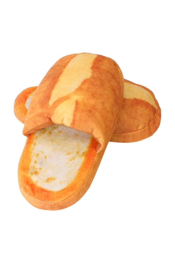 FRCOLOR 1 Pair Soft Soled Slippers Plush Shoes All Match Bread Style for Women and Men