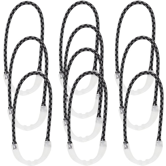 Worgeous FRCOLOR 10Pcs Outdoor Luminous Zipper Ropes Practical Pullers Zipper Head Extension Ropes