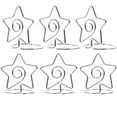 thumbnail image 1 of Worgeous FRCOLOR 6pcs Metal Picture Holders Clips Table Number Holders Desk Place Card Holders, 1 of 8