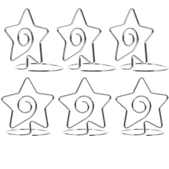 Worgeous FRCOLOR 6pcs Metal Picture Holders Clips Table Number Holders Desk Place Card Holders