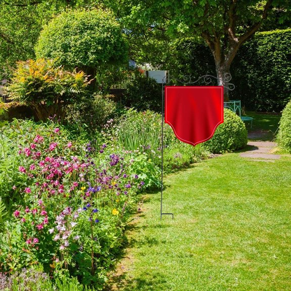 Worgeous Fall Garden Flag Pole Accessories Stand Wedding Decor Black