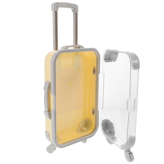 Worgeous False Eyelashes Box Suitcase Digital Decoration Lollipop Bag Cake Trolley Travel Pink