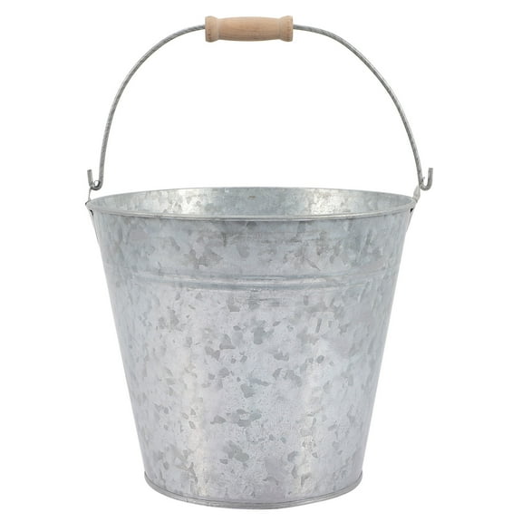 Worgeous Farmhouse Flower Bucket Decorative Rustic Dried Flower Bucket with Handle Flower Pot