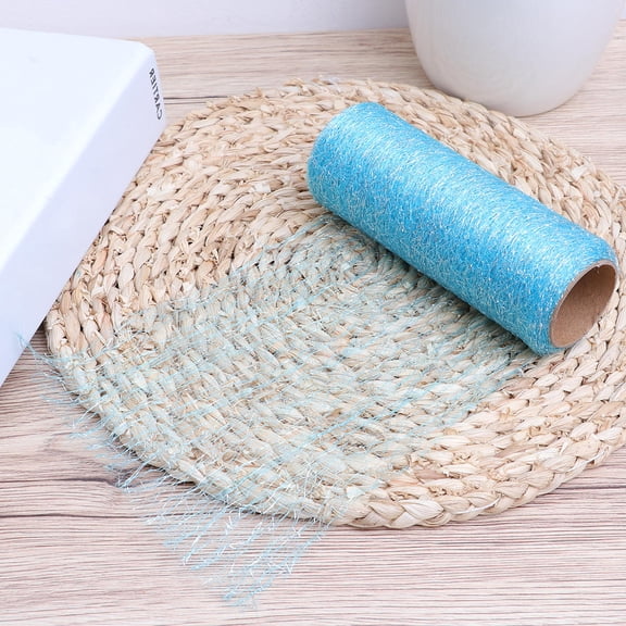 COSMOBETTY Tulle Netting Fabric Roll Sky-Blue 1Pcs 5.9In X 35.8In