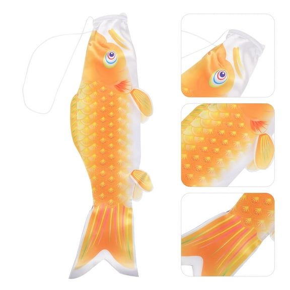 Worgeous Fish Carp Flag Decoration Pretty Decoration Chic Design Windsock 36x11cm