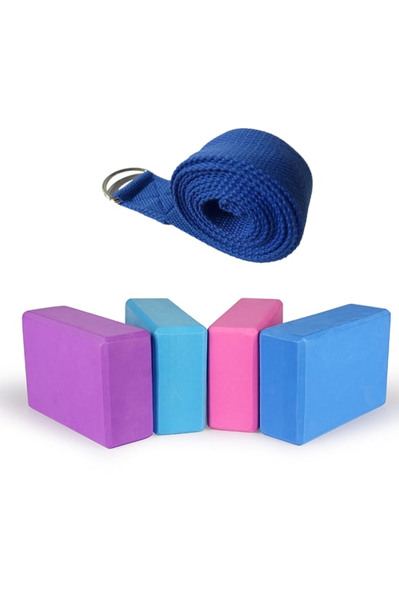 Worgeous Fitness Stretching Strap Yoga Accessories Block Bulk Child Blue