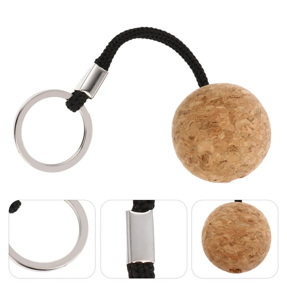 Worgeous Floating Ball Keyring for Boat Made of Synthetic Material Black Color Great for Water Sports 2pcs