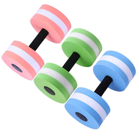 Worgeous Floating Dumbbell EVA Fitness Barbell for Swimming Pool Exercise Light Weight and Easy to Carry Assorted Color