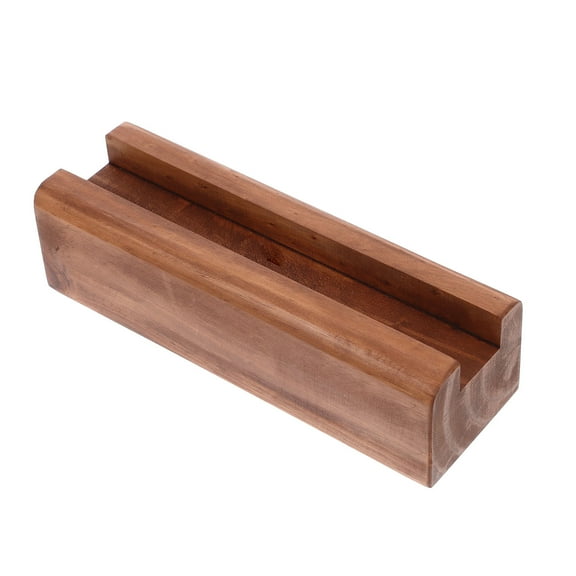 WHAMVOX Wooden Floor Mirror Base Minimalist Design Office Use 1Set 9.8X3.1X2.8In