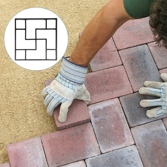 Phenofice DIY Concrete Mould Plastic for Homeowners Driveways 1Set 15.72X15.72X1.57Inch