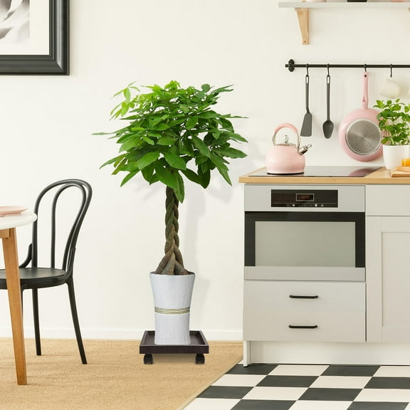 Worgeous Flower Pot Tray Trays Square Planter Heavy Duty Saucer Grey