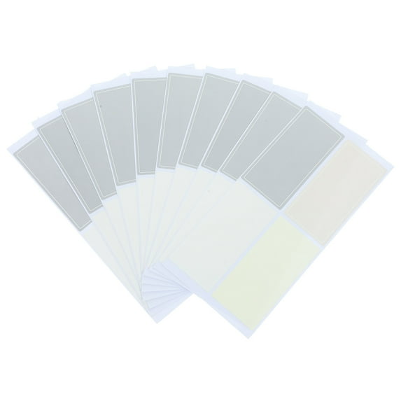 Worgeous Fluorescent Sticker Multi-colored Rectangular Labels for Home Use and Office Organization 120Pcs