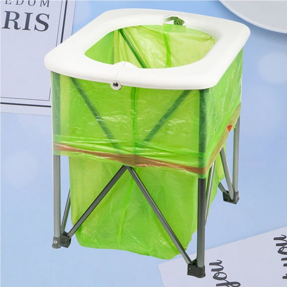Worgeous Folding Toilet Portable for Camping Potty Adults Foldable White