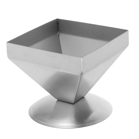 Worgeous Food Molds for Plating Stainless Steel Dumpling Mould Cake Pyramid Baking Supplies Silver