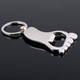 thumbnail image 1 of Worgeous Foot-shaped Keychain Metal Wine Bottle Opener Beverage Can Opener Creative Keyring Gift (Silver), 1 of 8