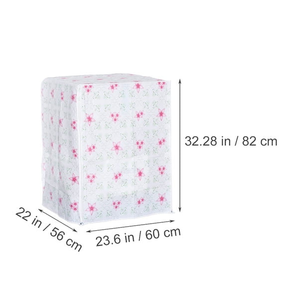 FONDOTIN White Washing Machine Cover Protector for Laundry Room and Outdoor Use