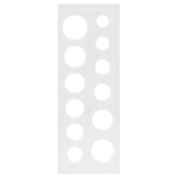 SWETRACE Fruit Measuring Ruler White 1Pack 9.3X3.3X0.2In