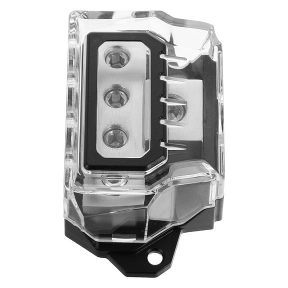 Worgeous Fused Power Distribution Block Car Audio 4 Way Fuse Block Gauge Power Distribution Block for Auto UTV Boat Stereo Amp
