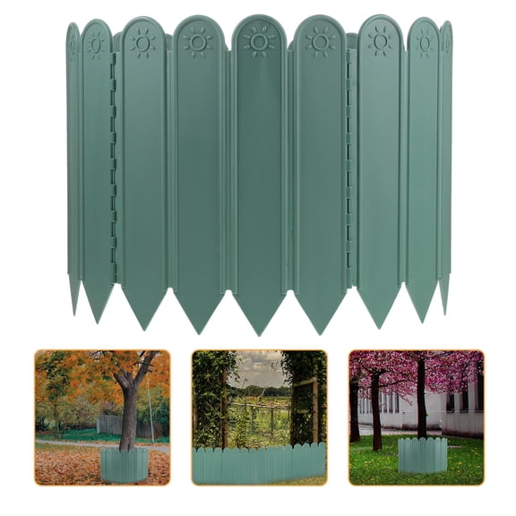 Worgeous  Garden Edging Reusable Balcony Fence Panel Ornament Lawn Green
