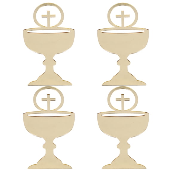 Worgeous Golden Acrylic Cross Cake Toppers for Decoration Add a to Your Special Party 4pcs