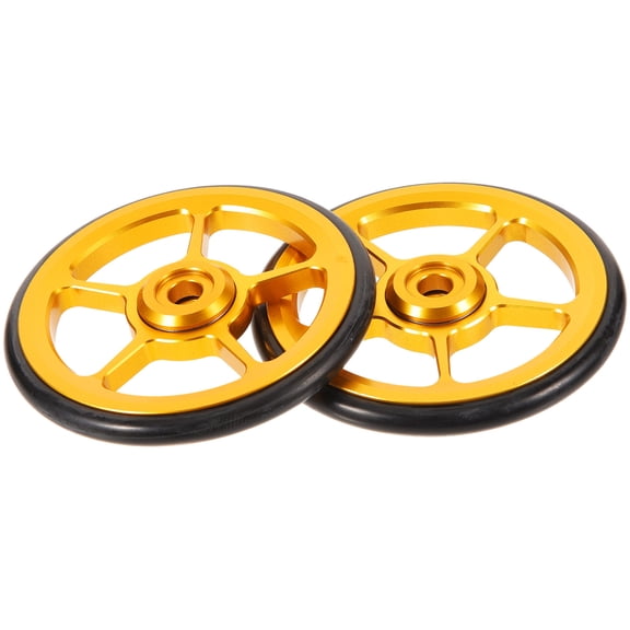 Worgeous Golden Extendable Bike Wheel for Folding Bikes with Durable Metal and Plastic Design Suitable for