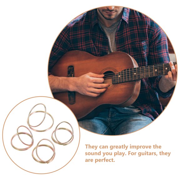 Phenofice Guitar Finger Picks Set, Golden Metal Fingerpicks for Acoustic and Electric Guitar Performance, 1 Set