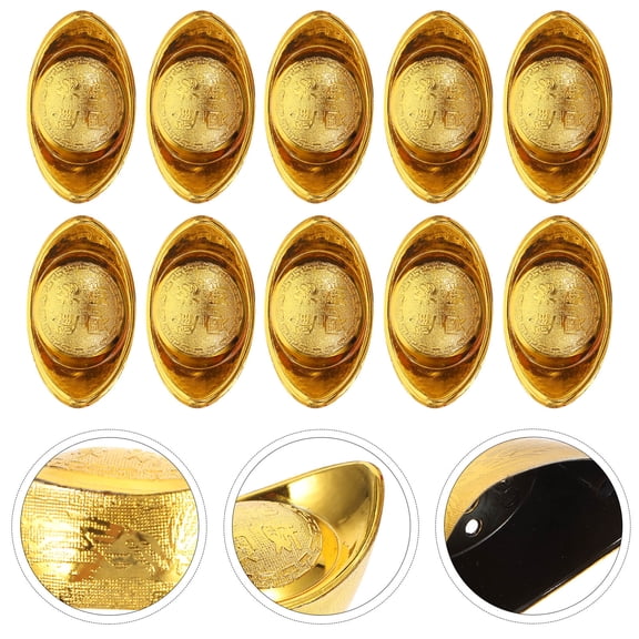 Worgeous Golden Plastic Candy Box for Storage in PP Material Excellent for Food Packaging 20 Pcs