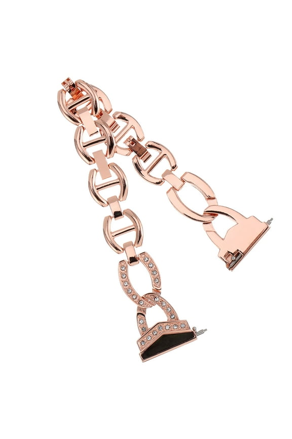 Golden Stainless Steel Watch Bands for Men and Women Adjustable Size Luxury Fashion Wristbands 20mm