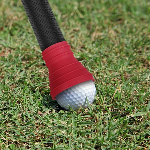 Worgeous  Golf Ball Picker Upper Suction Cup for Putter Handle Pro Cups Man Red